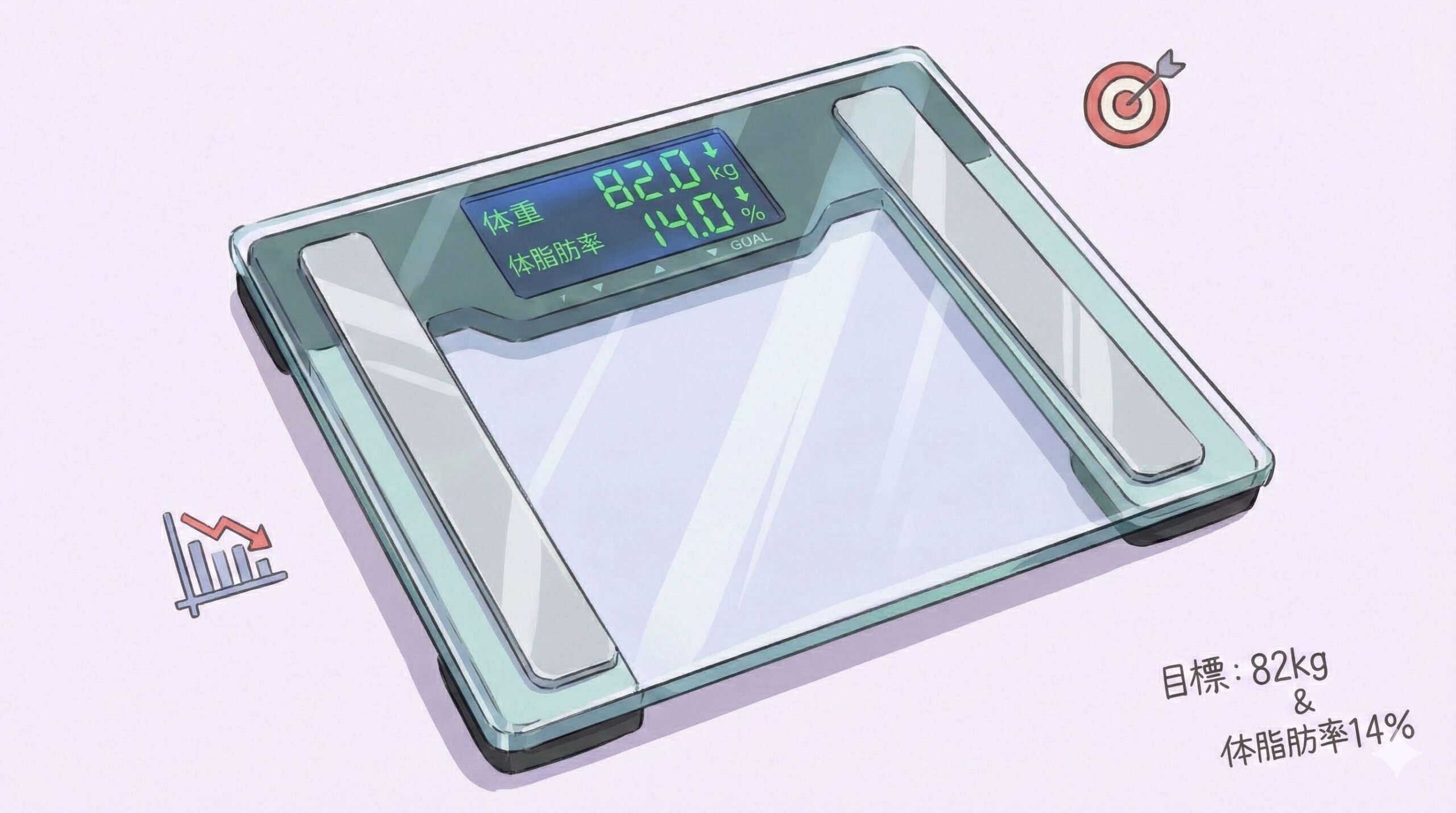 目標体重と目標体脂肪率